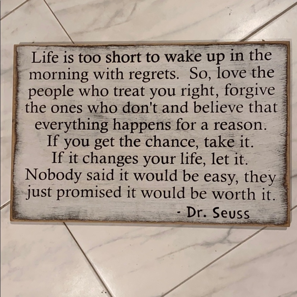 Quote on handmade carved wooden canvas
